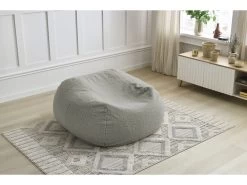 Pouf Ultra Moelleux MERIBEL Tissu Bouclette -Velvet Magasin pouf ultra moelleux meribel tissu bouclette 4