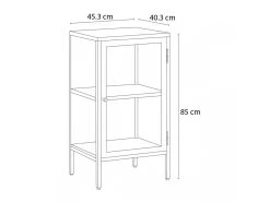 Rangement Vitrine 1 Porte 45 Cm LEYA 19 Rangement Vitrine 1 Porte 45 Cm LEYA -Velvet Magasin rangement vitrine 1 porte 45 cm leya 8