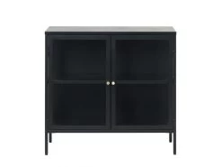 Rangement Vitrine 2 Portes 90 Cm LEYA -Velvet Magasin rangement vitrine 2 portes 90 cm leya 3