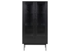 Rangement Vitrine 75cm PALMACO Noir -Velvet Magasin rangement vitrine 75cm palmaco noir 2
