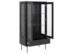 Rangement Vitrine 75cm PALMACO Noir -Velvet Magasin rangement vitrine 75cm palmaco noir 3