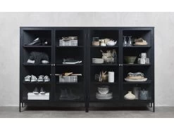 Rangement Vitrine Bas 2 Portes 110 Cm LEYA -Velvet Magasin rangement vitrine bas 2 portes 110 cm leya 2