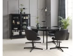 Rangement Vitrine Bas 2 Portes 110 Cm LEYA -Velvet Magasin rangement vitrine bas 2 portes 110 cm leya 3