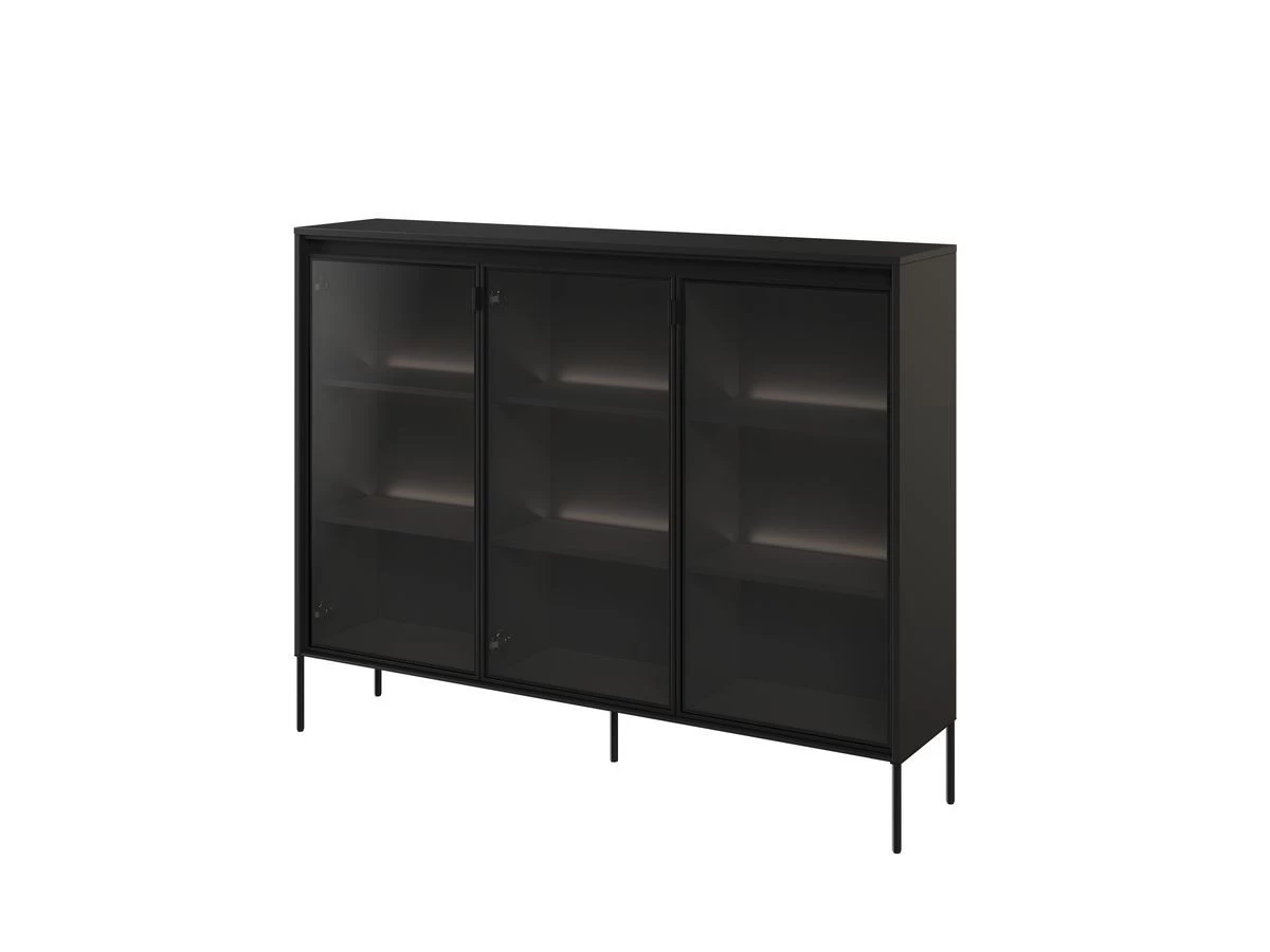 Rangement Vitrine H.118 Cm LENARA Avec LED 6 Rangement Vitrine H.118 Cm LENARA Avec LED – Image 4