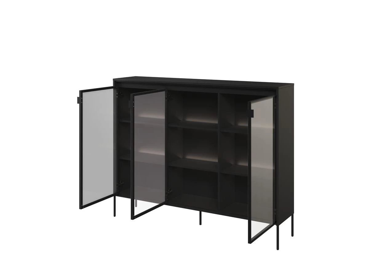 Rangement Vitrine H.118 Cm LENARA Avec LED 8 Rangement Vitrine H.118 Cm LENARA Avec LED – Image 6