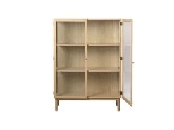 Rangement Vitrine H140 Cm 2 Portes SERENA Placage Chêne Massif 13 Rangement Vitrine H140 Cm 2 Portes SERENA Placage Chêne Massif -Velvet Magasin rangement vitrine h140 cm 2 portes serena placage chene massif 4