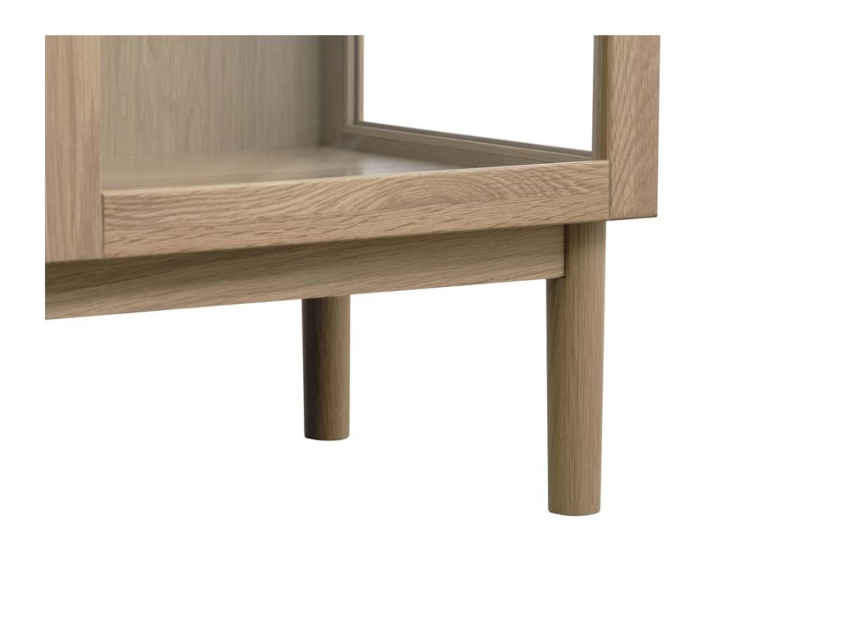 Rangement Vitrine H140 Cm 2 Portes SERENA Placage Chêne Massif 9 Rangement Vitrine H140 Cm 2 Portes SERENA Placage Chêne Massif – Image 7