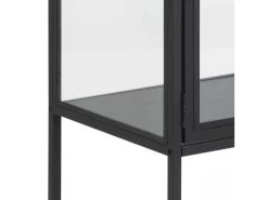 Rangement Vitrine H150 Cm RAVEN Métal Noir -Velvet Magasin rangement vitrine h150 cm raven metal noir 5