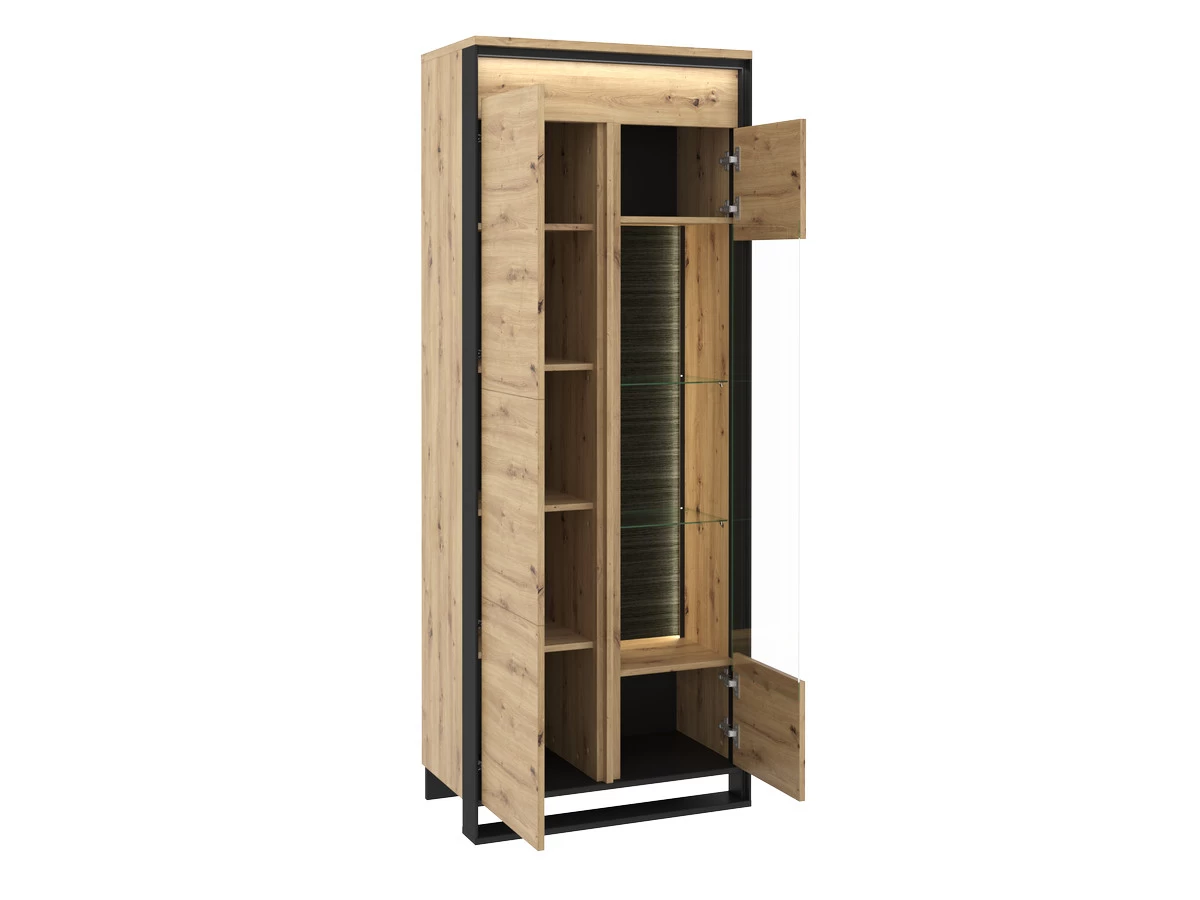 Séjour Complet KYRIA Avec Table Basse + Buffet Vitré Haut Et Bas + Meuble TV 5 Séjour Complet KYRIA Avec Table Basse + Buffet Vitré Haut Et Bas + Meuble TV – Image 3