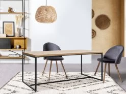 Table à Manger 180 Cm SIMIANE Chêne -Velvet Magasin table a manger 180 cm simiane chene 4