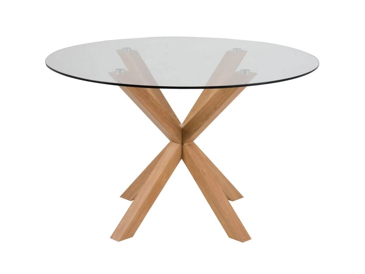 Table à Manger D120 Cm LUNA Chêne Clair 7 Table à Manger D120 Cm LUNA Chêne Clair – Image 5