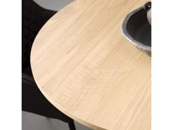 Table à Manger D120 Cm PAULINA Placage Chêne 9 Table à Manger D120 Cm PAULINA Placage Chêne -Velvet Magasin table a manger d120 cm paulina placage chene 2