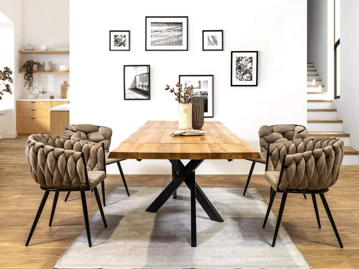 Table à Manger Extensible 200 à 280 Cm ALIZEE Chêne Massif 6 Table à Manger Extensible 200 à 280 Cm ALIZEE Chêne Massif – Image 4