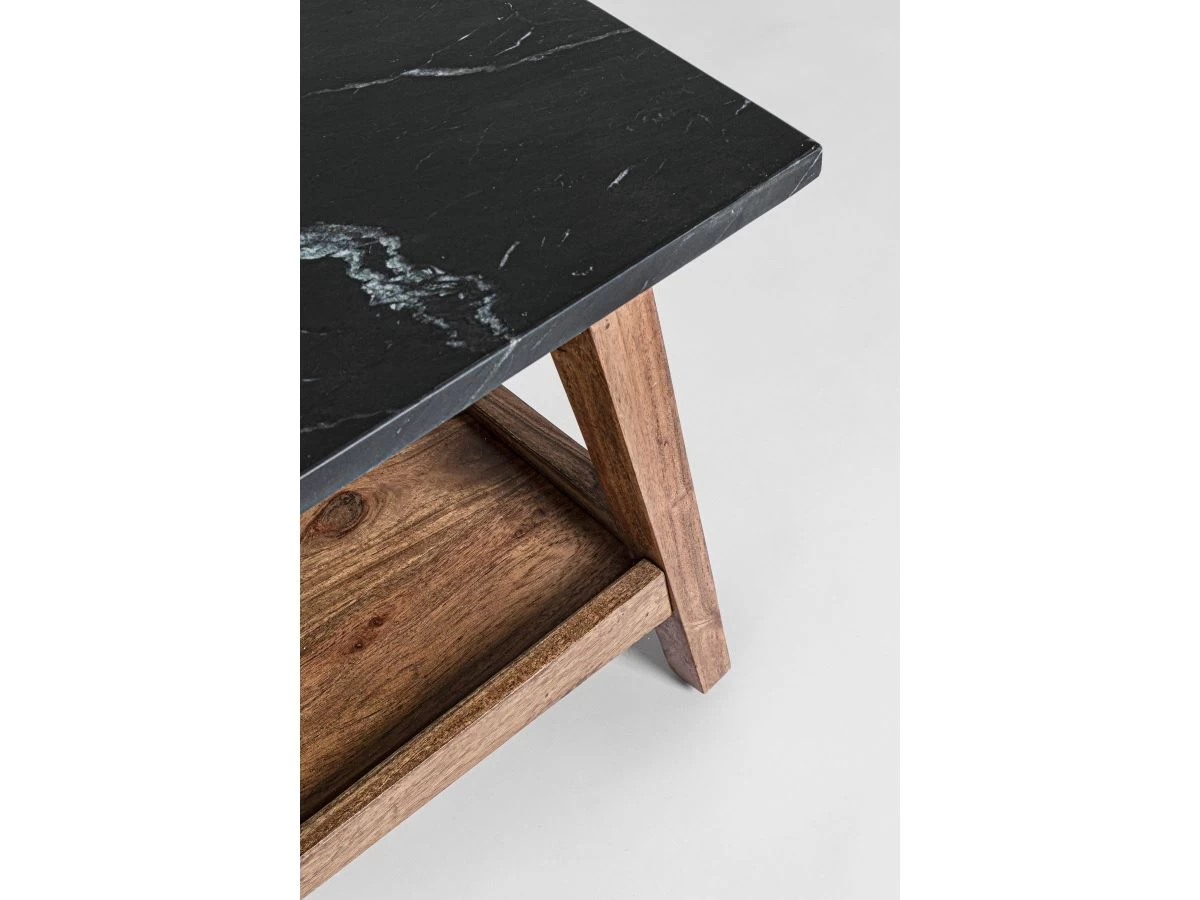 Table Basse 105 Cm AUTEUIL Acacia Et Marbre Noir 3 Table Basse 105 Cm AUTEUIL Acacia Et Marbre Noir