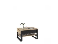 Table Basse 2 Tiroirs KYRIA Avec LED Imitation Chêne 12 Table Basse 2 Tiroirs KYRIA Avec LED Imitation Chêne -Velvet Magasin table basse 2 tiroirs kyria avec led imitation chene 4