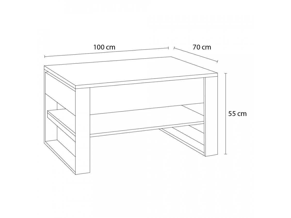 Table Basse 2 Tiroirs KYRIA Avec LED Imitation Chêne 8 Table Basse 2 Tiroirs KYRIA Avec LED Imitation Chêne – Image 6