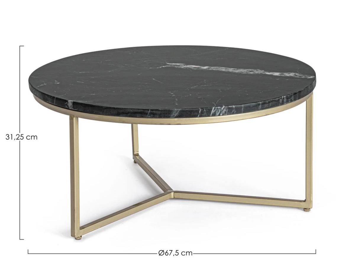 Table Basse 65 Cm GREVIN Marbre Noir 5 Table Basse 65 Cm GREVIN Marbre Noir – Image 3