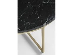 Table Basse 65 Cm GREVIN Marbre Noir