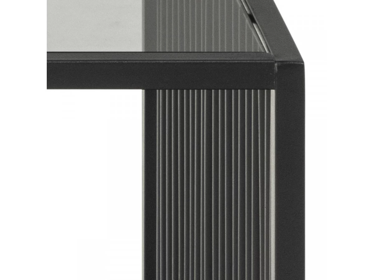 Table Basse 80 Cm MARTIAL Effet Marbre Et Verre Fumé 8 Table Basse 80 Cm MARTIAL Effet Marbre Et Verre Fumé – Image 6