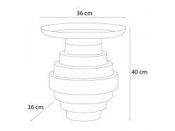 Table Basse D.36 Cm TINA Acier Coloré -Velvet Magasin table basse d36 cm tina acier colore 5