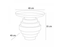 Table Basse D.40 Cm TINA Acier Coloré -Velvet Magasin table basse d40 cm tina acier colore 3