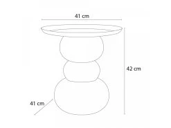 Table Basse D.41 Cm AURIANE Acier Coloré -Velvet Magasin table basse d41 cm auriane acier colore 5