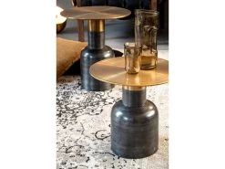 Table Basse JOSHUA Acier Doré