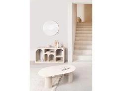 Table Basse Ovale JULIE Bois Massif De Manguier -Velvet Magasin table basse ovale julie bois massif de manguier 2