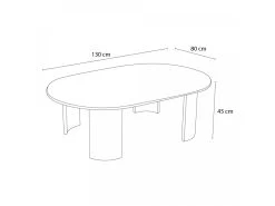 Table Basse Ovale JULIE Bois Massif De Manguier -Velvet Magasin table basse ovale julie bois massif de manguier 7