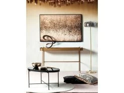 Table Basse Ovale PAULIN Pieds Noirs