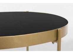 Table Basse Ovale PAULIN Pieds Or