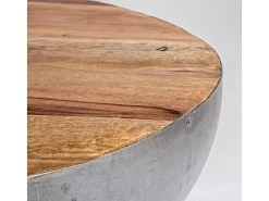 Table Basse Ronde 70 Cm VAUGIRARD Bois Et Acier Recyclé -Velvet Magasin table basse ronde 70 cm vaugirard bois et acier recycle 9