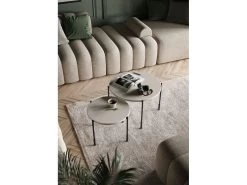 Table Basse Ronde D.45 Cm TANYA -Velvet Magasin table basse ronde d45 cm tanya 4