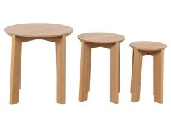 Tables Basses Gigognes DUCHAMP Placage Chêne Massif -Velvet Magasin tables basses gigognes duchamp placage chene massif 1