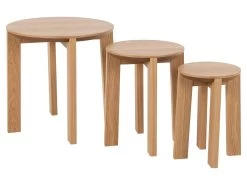 Tables Basses Gigognes DUCHAMP Placage Chêne Massif -Velvet Magasin tables basses gigognes duchamp placage chene massif 2