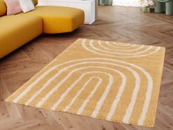 Tapis Poils Ras AURELIE Motif Abstrait -Velvet Magasin tapis poils ras aurelie motif abstrait 3