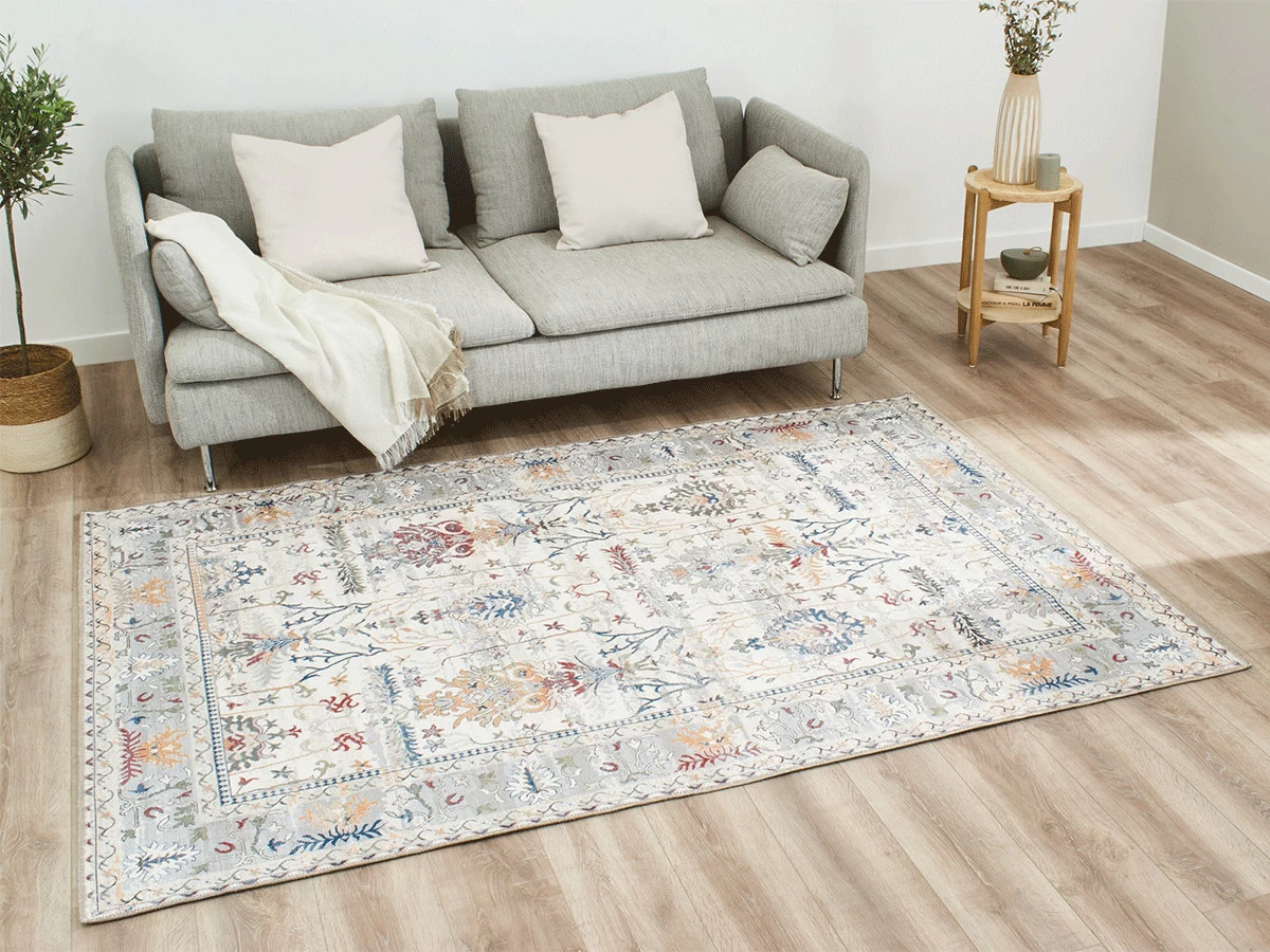 Tapis Poils Ras DANIA Motif Vintage 10 Tapis Poils Ras DANIA Motif Vintage – Image 8