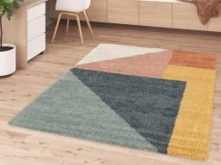 Tapis Poils Ras KATIA Motif Abstrait -Velvet Magasin tapis poils ras katia motif abstrait 2