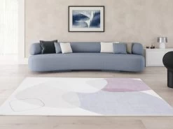 Tapis Poils Ras LILIANE Motif Abstrait 14 Tapis Poils Ras LILIANE Motif Abstrait -Velvet Magasin tapis poils ras liliane motif abstrait 2