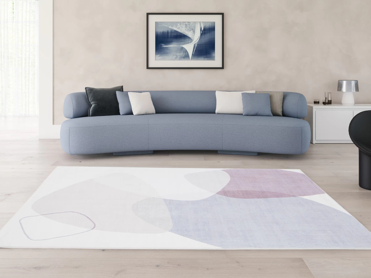 Tapis Poils Ras LILIANE Motif Abstrait 5 Tapis Poils Ras LILIANE Motif Abstrait – Image 3