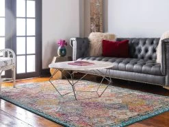 Tapis Poils Ras MIRA Motif Vintage -Velvet Magasin tapis poils ras mira motif vintage 4