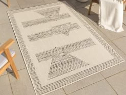 Tapis Poils Ras NAHLA Motif Graphique -Velvet Magasin tapis poils ras nahla motif graphique 8