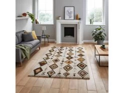 Tapis Shaggy ANGUS Motif Graphique