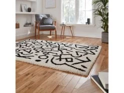 Tapis Shaggy APPAJ Motif Graphique 14 Tapis Shaggy APPAJ Motif Graphique -Velvet Magasin tapis shaggy appaj motif graphique 2