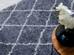 Tapis Shaggy LIVKA Motif Berbère -Velvet Magasin tapis shaggy livka motif berbere 2