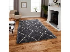 Tapis Shaggy XIMO Motif Berbère